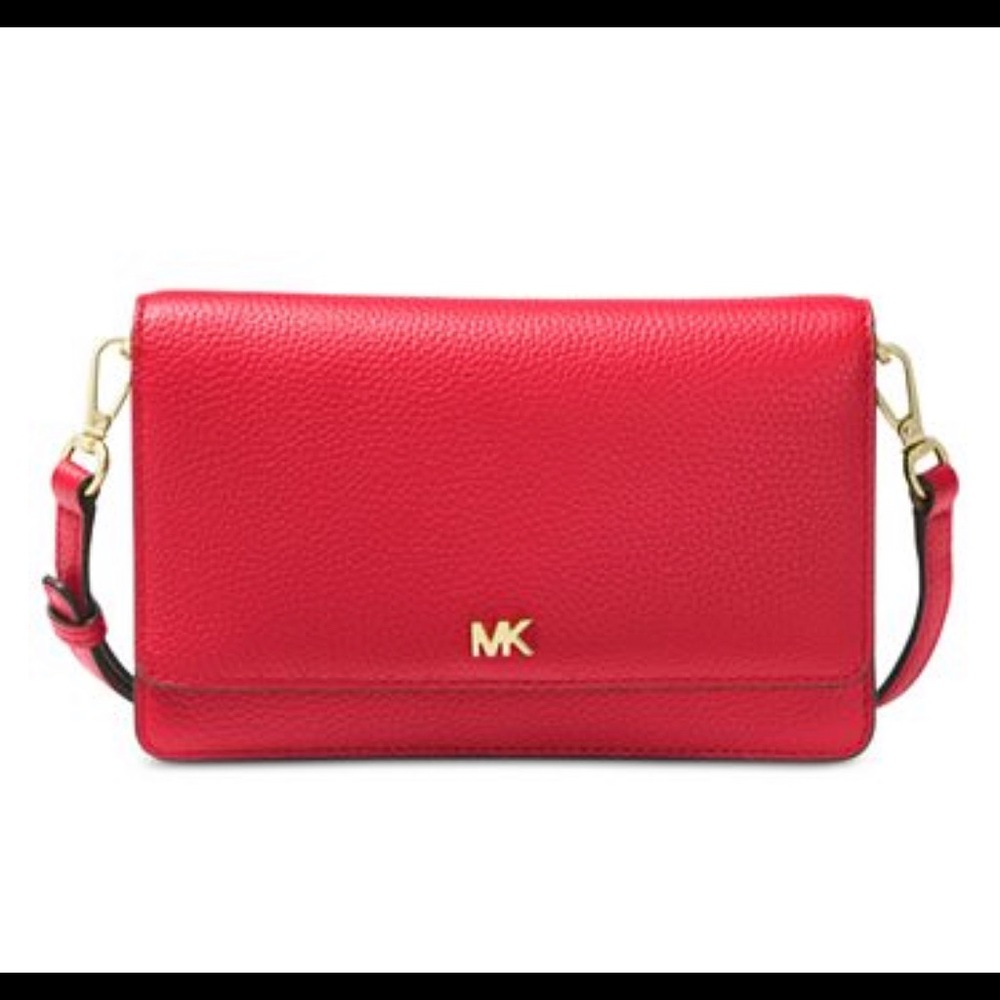 Mott Pebble Leather Phone Crossbody Wallet